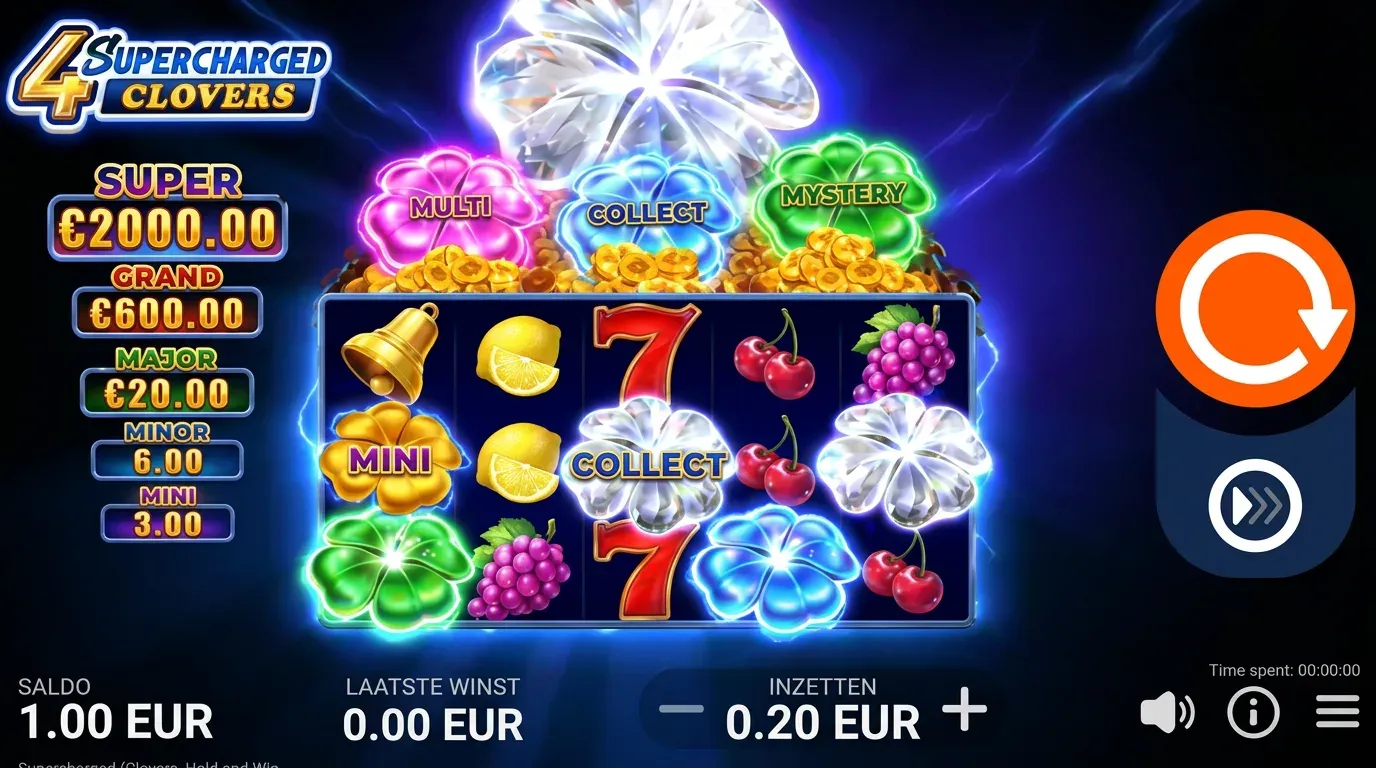 Supercharged Clovers Hold And Win it IT play